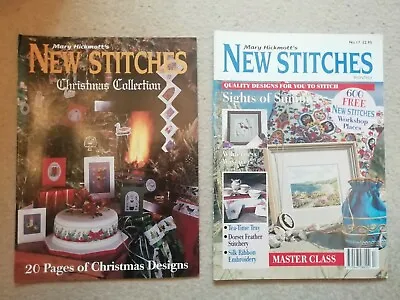 Mary Hickmott's New Stitches - Issue No. 17 & Christmas - 1994 - Patterns Charts • £3.95