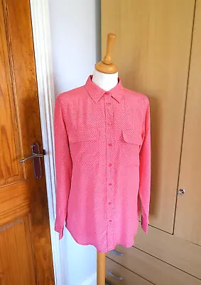 £38.50 • Buy EQUIPMENT FEMME Pink 100% Silk Top Shirt Blouse Size S/P
