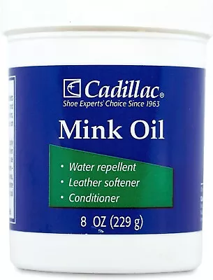 Cadillac Mink Oil For Leather Boots Shoes - Waterproof Leather - Water Repellent • $12.99