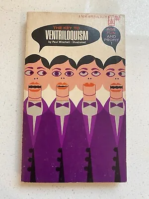 RARE Book The Key To Ventriloquism By Paul Winchell Illustrated 1954c • $40