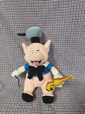 Vintage Disney Store Three 3 Little Pigs Violin 10  Plush  • $14.99