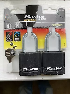 Master Lock Excell 49mm Padlock - M115EURTLF Twin Pack • £18