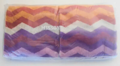 MISSONI HOME TWO HAND TOWELS COTTON VELOUR  ECOLOGIC 16x24in  PETE  159 • $80