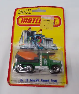 Vintage 1980 Matchbox #19 Peterbilt Cement Truck Diecast Model Truck Big Pete • $8.99