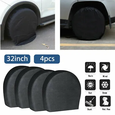 4Pcs 29-32  Waterproof Tire Covers Wheel Tyre RV Trailer Camper Sun Protector • $28.50