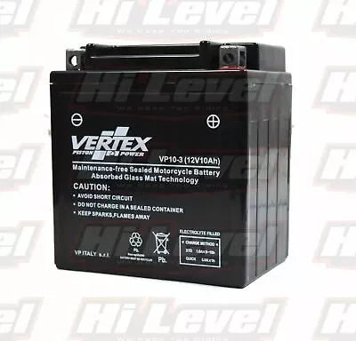 Kawasaki Z650 F1-f4 80-85 Vertex Yb10l-a2 Yb10l-b2 Fully Sealed Gel Battery • £55