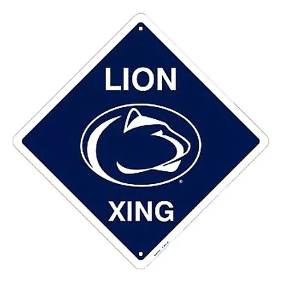 Penn State University Nittany Lions 12  Xing Crossing Metal Sign Embossed Decor • $18.71