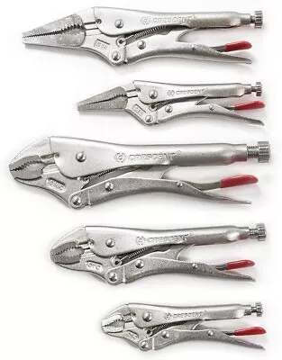 Crescent Vise Grip Locking Plier Set With Wire Cutter And Cushion Grip (5-Piece) • $58.97