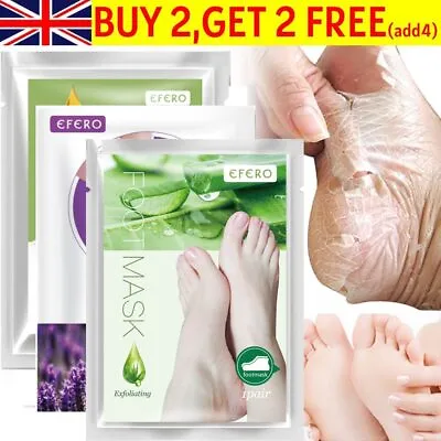 Exfoliating Peel Off Foot Mask Remove Hard Dead Skin Callus Feet Sock Care💖💖 • £4.99