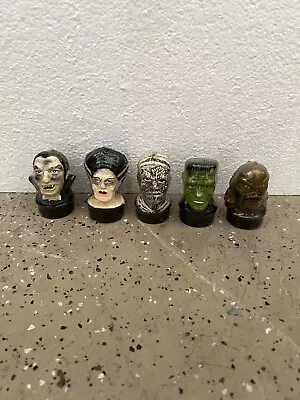 Set Of 5 Vintage 1990 Universal Studios Monsters Figurine Tea Candles New Sealed • $18.99