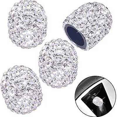 4Pcs Bling Diamond Cap Car Accessories Wheel Tire Air Valve Stem Cap Cover Trims • $3.18