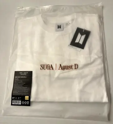 BTS Merch Suga Agust D Official Concert Long Sleeve T-Shirt White Sz L US Seller • $140