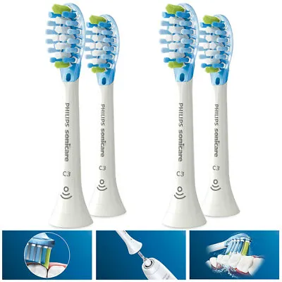$97 • Buy 4PK Philips Sonicare Plaque C3 Replacement Brush Heads For Electric Toothbrush W