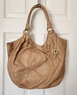 Red By Marc Ecko Flower Hobo Purse Bag Tan • $19.95