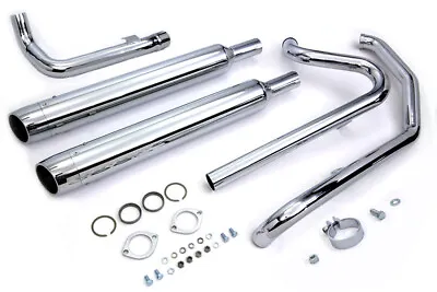 $477.82 • Buy Crossover True Dual Exhaust 3.5 Slip On Pipes Header System Harley Touring 10-16