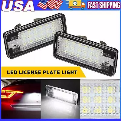 LED License Plate Light For Audi A3 A4 A6 S3 S4  S6 Q7 RS4 CANBUS Error Free US • $6.99