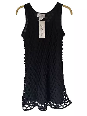 J Valdi Women S  NWT Black Swim Suit Cover-Up Dress Size Small • $19