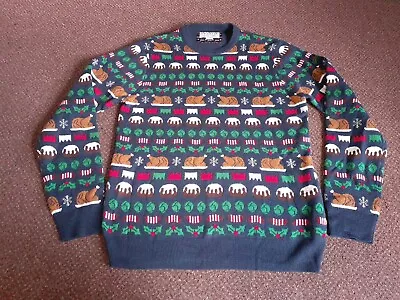 Funky Christmas Jumper From F+f Mens Size M - Medium  • £9.98