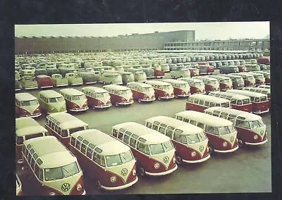 Volkswagen Vw Samba 23 Window Van Factory Advertising Postcard Copy • $11.99