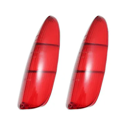 New VW Type 3 Red Flat Tail Light Lenses Pair 1961-1969 • $90