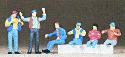 Preiser People Working Truck Drivers (6) - Model Railroad Figure - HO Scale • $17.75