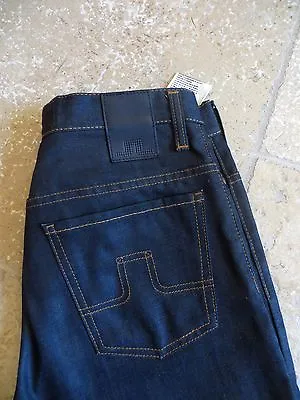 J.LINDEBERG Grey Blue Raw Slim Fit Logo Denim Jeans Pants 28x32 Made Romania • $22.08