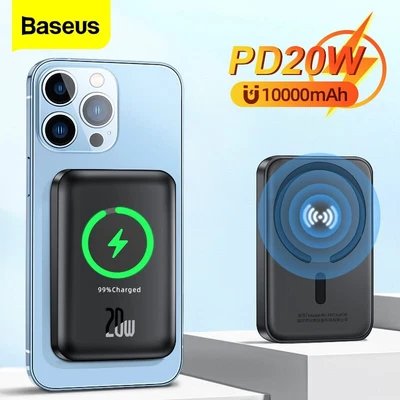 $45.99 • Buy Baseus Power Bank Magnetic Wireless Charger Powerbank For IPhone 14 13 Pro Max