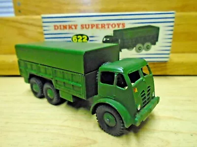 VINTAGE C60s DINKY TOYS Metal MECCANO 622 ARMY TRUCK+Original Box  • $49.99