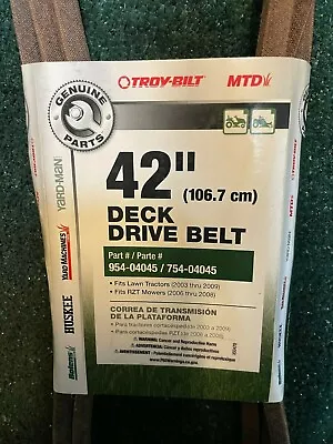 Genuine Mtd Cub Cadet Troy-bilt 42  Aramid Wrap Deck Belt 754-04045 954-04045 • $18.99