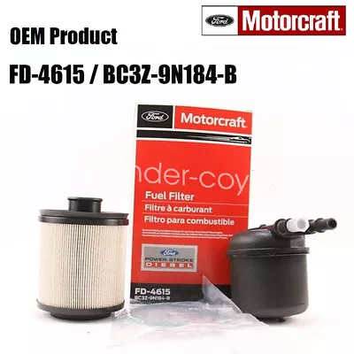 Genuine Diesel Fuel Filter Motorcraft Kit FD-4615 11-16 6.7L Diesel NEW • $17.99