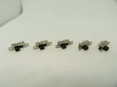 5x Pack Lot Small Slide Toggle Switch Slider 3 Positions 8 Pins 2P3T SS23E04 5mm • $12.51