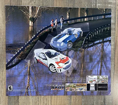 Top Gear Rally Car Racing GBA SP 2003 Vintage Video Game Poster Ad Art Print  • $15