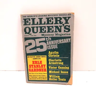 Ellery Queen's Mystery Magazine 25th Anniversary Issue 1966 Agatha Christie • $15.99