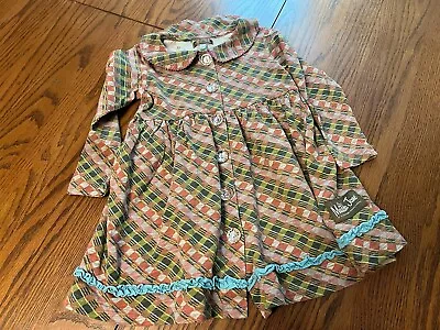 Matilda Jane You & Me Louise Dress Plaid Girls 2 • $18