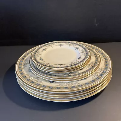 9 Pc Minton Grasmere Plates 4-Dinner 10 1/2” 2-Salad 8” 3-Dessert 6 1/2” EUC • $125