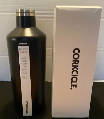 New!  Corkcicle Matte Black 60 Oz. Canteen-ULINE Logo • $18.99