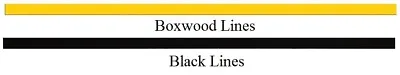 Square Boxwood & Black Line Wood Inlay Wood Strips Boxwood & Black Stringing  • £4.54