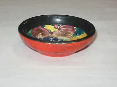 J Mrazek Pottery Peasant Art Czechoslovakia Very Small 3  Bowl Salt Cellar • $2