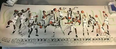 2016-17 Michigan State Spartans SIGNED AUTO Mens Basketball Schedule Poster MSU! • $114.99
