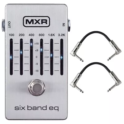 MXR M109S 6-Band Graphic EQ Guitar Bass Effects True Bypass Pedal + Cables • $119.99