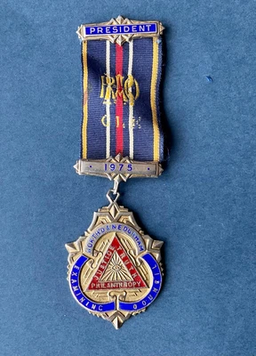 £9.99 • Buy Vintage RAOB Royal Buffaloes Masonic Jewel Silver Medal Badge Examining Council