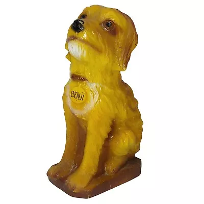 Vintage Benji The Dog Coin Piggy Bank 9.5  Tall Plastic No Stopper  • $12.99