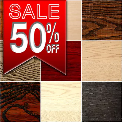 £179.99 • Buy Wood Effect Vinyl Wrap Self Adhesive Sticky Back Plastic Film Wallpaper Grain