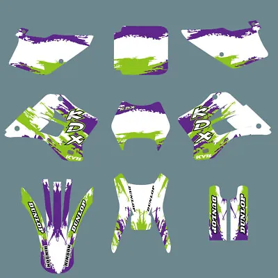 For Kawasaki KDX200 KDX220 1995-2008 Graphics Kit Deco Decal Sticker • $68.43