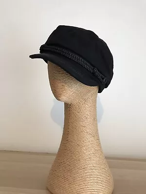 Black Wool Blend Greek Fishermen Hat • $35