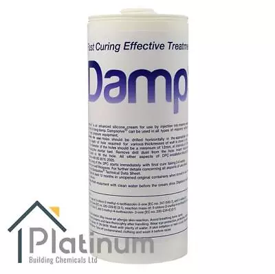 DAMPSOLVE Damp Proof Injection Cream 1 X 1L | DPC Course Rising Damp Treatment • £21