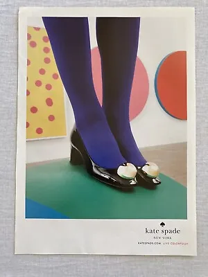 2012 Kate Spade CLARISONIC Print Ad 1 D/S Page Long Legs Ankles High Heel Shoes • $54.95