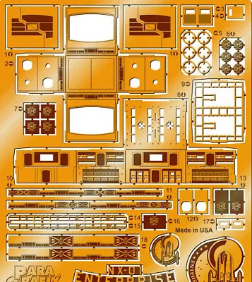 Star Trek USS Enterprise NX-01 1/350 Model Kit Photoetch Upgrade 26TPL02B • $28.99