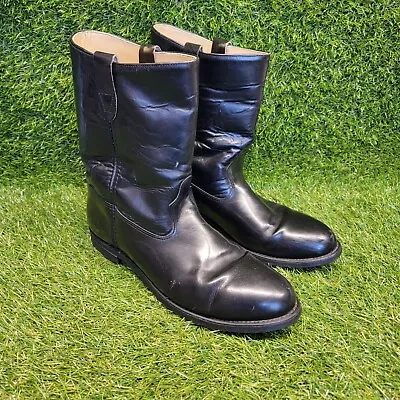 Vintage Double H Black Engineer Boots Size Mens 11EE • $80