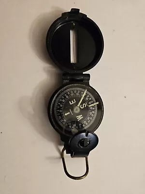 Vintage Working Academy Engineer Directional Compass With Glow In The Dark Hands • $14.95